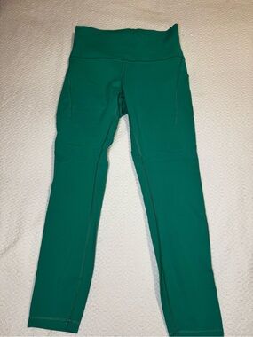 lululemon athletica Women's High-Rise Wunder Train 25 in Leggings - Kelly Green